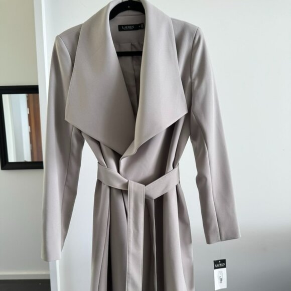 NWT Ralph Lauren Crepe Belted Jacket - Picture 1 of 6